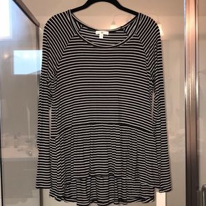 BP high low long sleeve shirt NWT